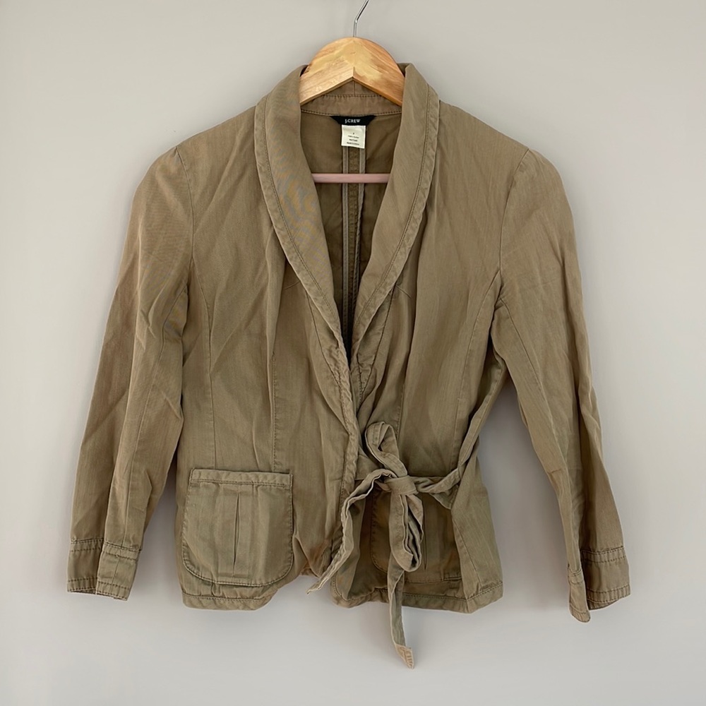 Jcrew light weight wrap jacket